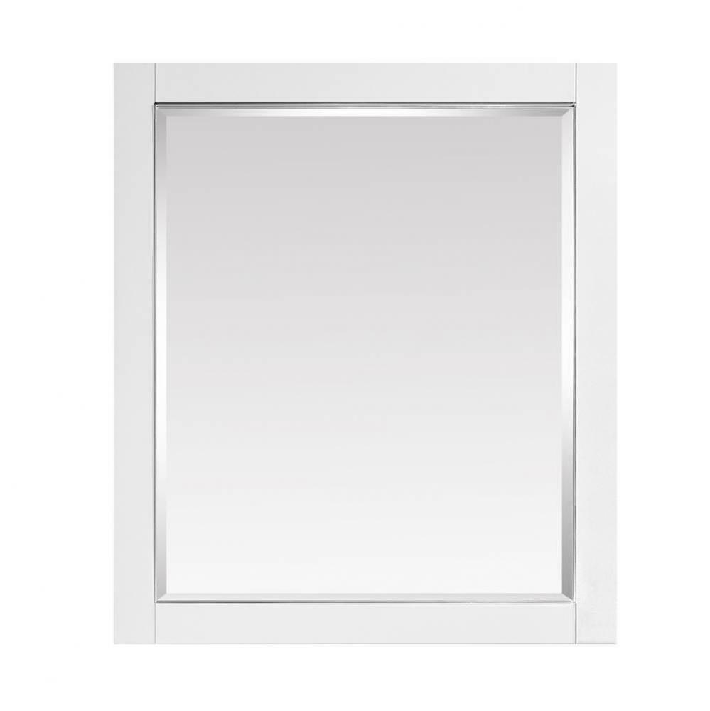 Avanity 28 in. Mirror for Allie / Austen in White with Silver Trim