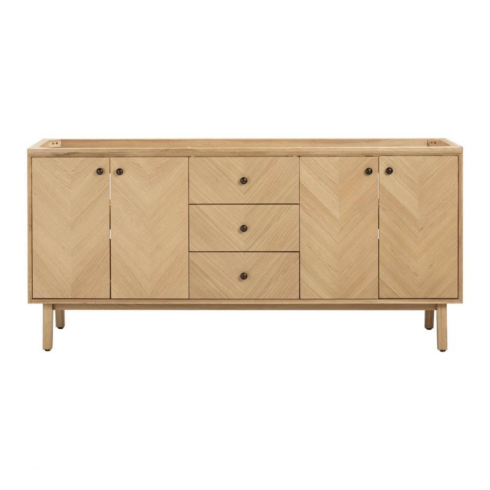 Avanity Adele 72 in. Vanity Only in Natural Oak finish
