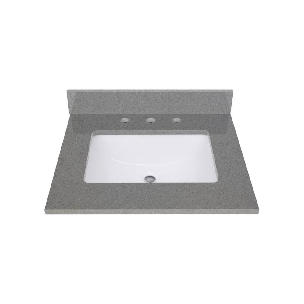 Avanity 25 in. Lotte Radianz Contrail Matte Quartz Top with Rectangular Sink