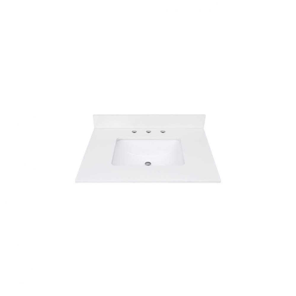 Avanity 31 in. Lotte Radianz Everest White Quartz Top with Rectangular Sink