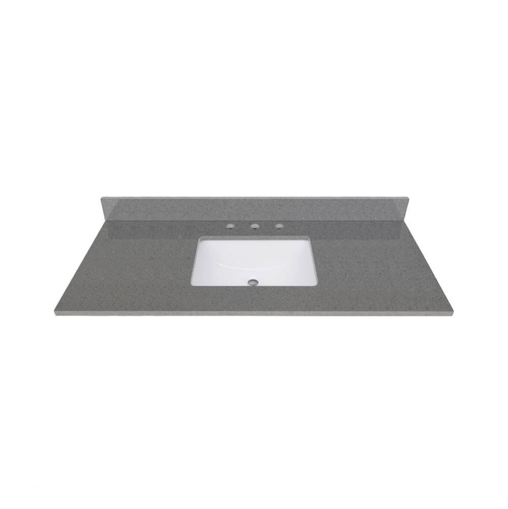 Avanity 43 in. Lotte Radianz Contrail Matte Quartz Top with Rectangular Sink