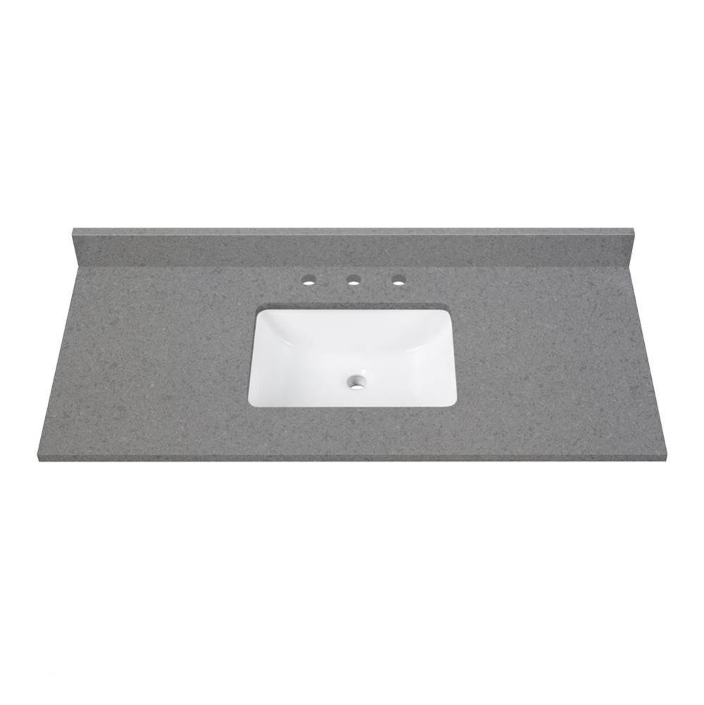 Avanity 49 in. Lotte Radianz Contrail Matte Quartz Top with Rectangular Sink