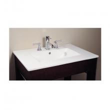 Avanity CUT31WT - 31 in. Vitreous China Top with Integrated Bowl (8'' Holes)