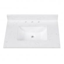 Avanity EUT25CW-RS - Avanity 25 in. Cala White Engineered Stone Top with Rectangular Sink