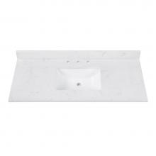 Avanity EUT49CW-RS - Avanity 49 in. Cala White Engineered Stone Top with Rectangular Sink