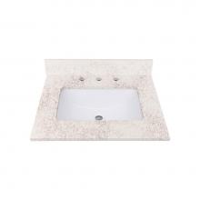 Avanity QUT25AL-RS - Avanity 25 in. Lotte Radianz Alluring Quartz Top with Rectangular Sink