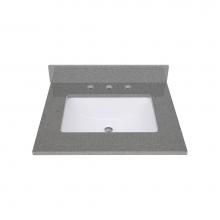 Avanity QUT25CO-RS - Avanity 25 in. Lotte Radianz Contrail Matte Quartz Top with Rectangular Sink