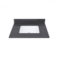 Avanity QUT31UG-RS - Avanity 31 in. Lotte Radianz Ural Gray Quartz Top with Rectangular Sink