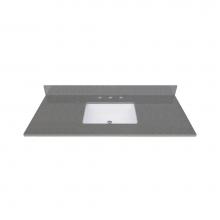 Avanity QUT43CO-RS - Avanity 43 in. Lotte Radianz Contrail Matte Quartz Top with Rectangular Sink