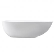 Avanity VBT1503-MT - VersaStone 67.5'' Free Standing Solid Surface Soaking Tub with Center Drain, Pop-Up Drai