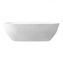 Avanity VBT1510-MT - VersaStone 68.5'' Free Standing Solid Surface Soaking Tub with Center Drain, Pop-Up Drai