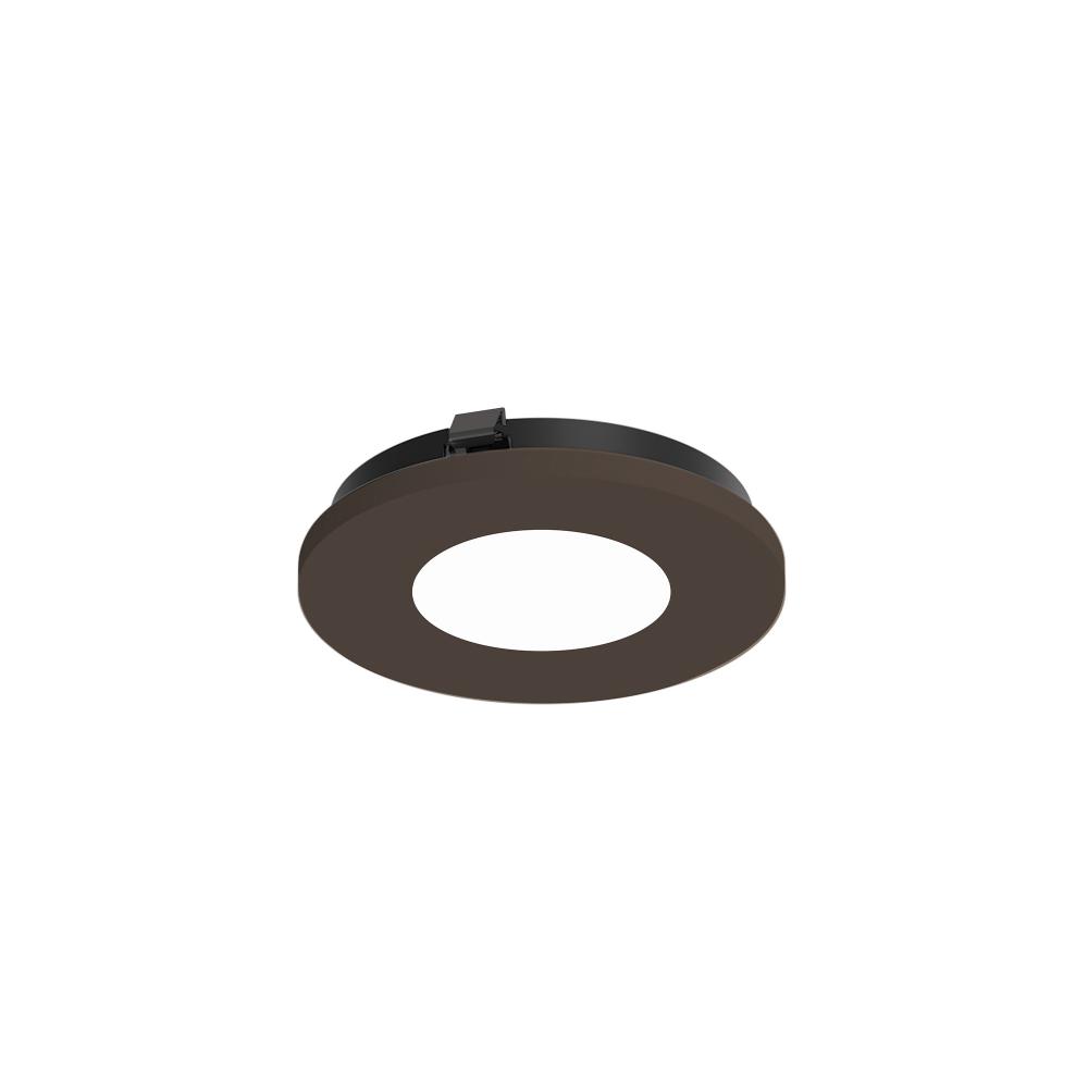 3&#34; Apollo Round Flangeless Pinhole Trim, Bronze Finish