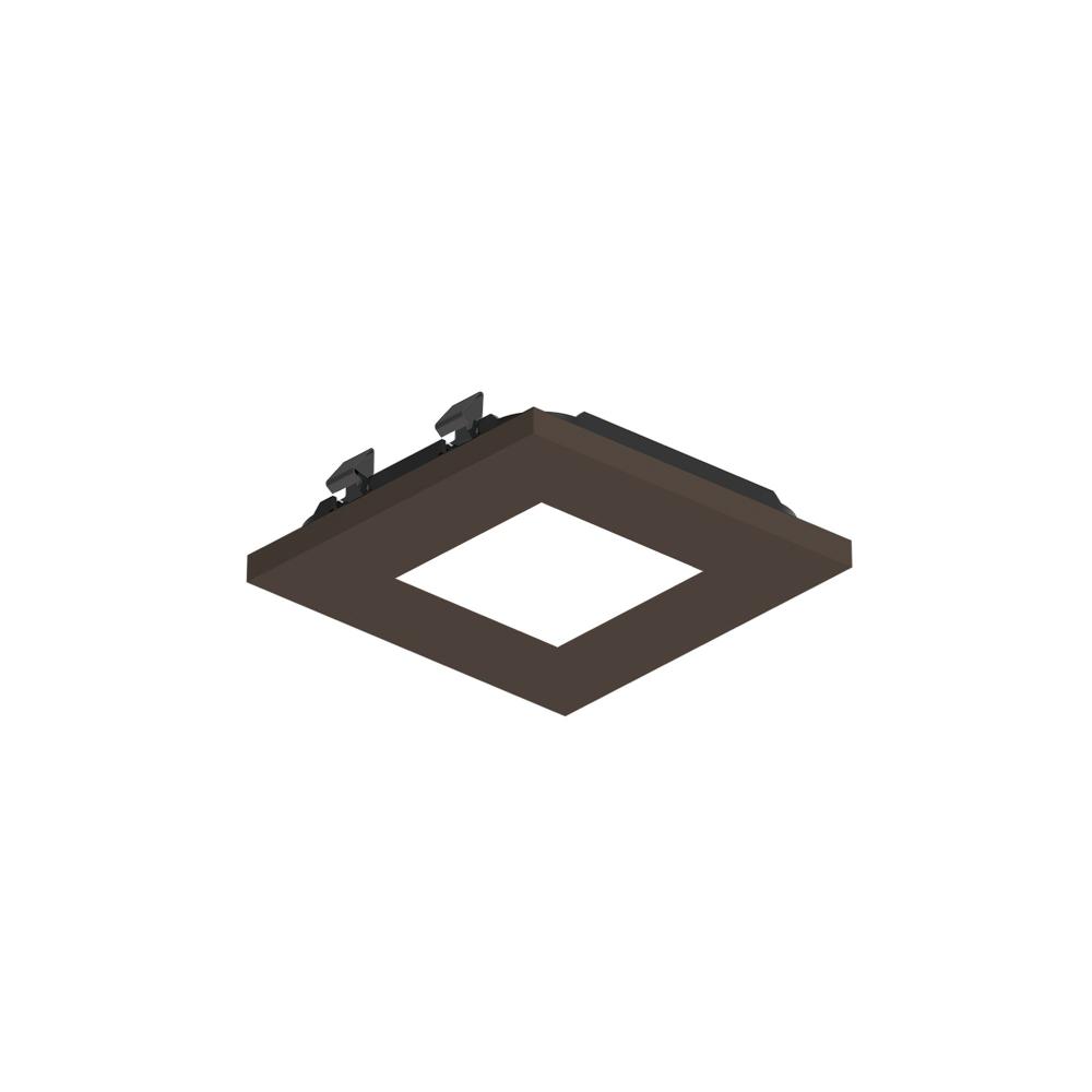 3&#34; Apollo Square Flangeless Pinhole Trim, Bronze Finish