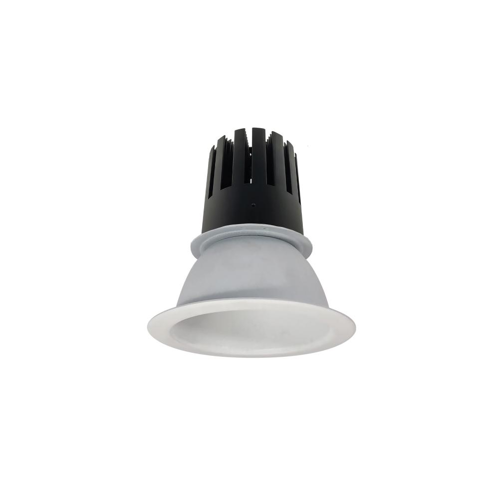 4&#34; Sapphire III Round Open Reflector, 2500lm, 3500K, Flood Optic, Matte Powder White