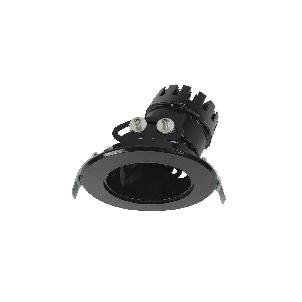 4&#34; Sapphire III Round Adjustable Reflector, 1500lm,  3000K, Narrow Flood Optic, Black