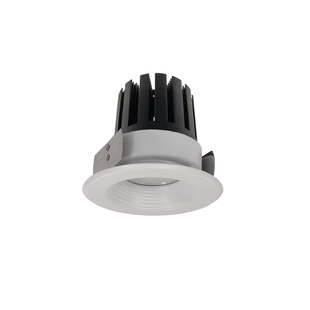 4&#34; Marquise III Square Open Reflector, 2500lm, 3000K, Flood Optic, White Reflector/White Flange