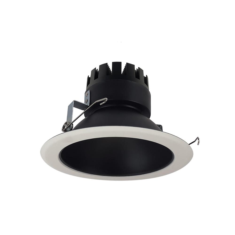 6&#34; Marquise III Round Open Reflector, 1500lm, 3000K, Flood Optic, Black Reflector/White Flange