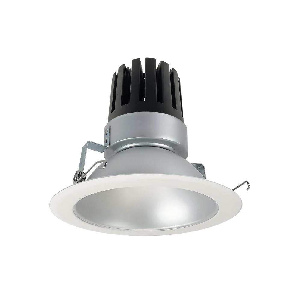 6&#34; Marquise III Round Open Reflector, 2000lm, 3500K, Flood Optic, Haze Reflector/White Flange