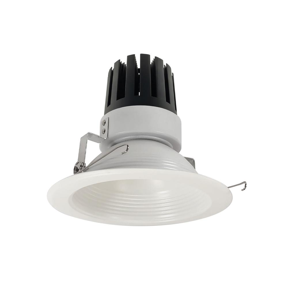 6&#34; Marquise III Round Baffle, 2500lm, 3000K, Flood Optic, White Baffle/White Flange