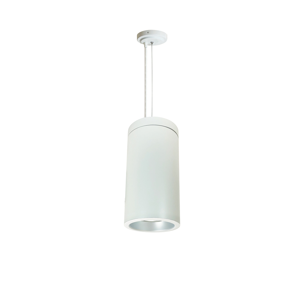 6&#34; Cobalt Cable Mount Cylinder, White, 1000L, 3000K, Haze/White Reflector, 120V Triac/ELV