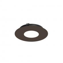 Nora NAPF-3RPHBZ/CL - 3" Apollo Round Flanged Pinhole Trim with Clear Lens, Bronze Finish