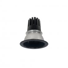 Nora NC3-41L330FBB - 4" Sapphire III Round Open Reflector, 2500lm, 3000K, Flood Optic, Black Reflector/Black Flange