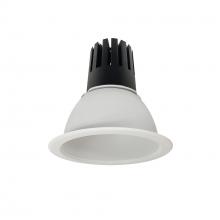 Nora NC3-61L335FMPW - 6" Sapphire III Round Open Reflector, 2500lm, 3500K, Flood Optic, Matte Powder White