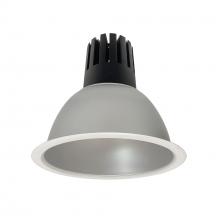 Nora NC3-81L430FHZMPW - 8" Sapphire III Round Open Reflector, 3500lm, 3000K, Flood Optic, Haze Reflector/Matte Powder