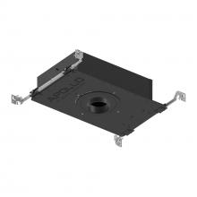 Nora NHAPIC-3R15L34055DC - 3" Apollo Round IC Air-Tight New Construction Housing w/ 1.25" to 1.625" Ceiling Collar,