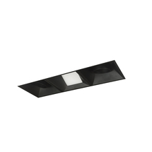 Nora NMIOTL-13-NF-AAW-35X-10-B - Iolite MLS 3-Head Trimless Reflector Kit, 3500K, 1000lm, Black Adj. Snoot/Wall Wash Trims