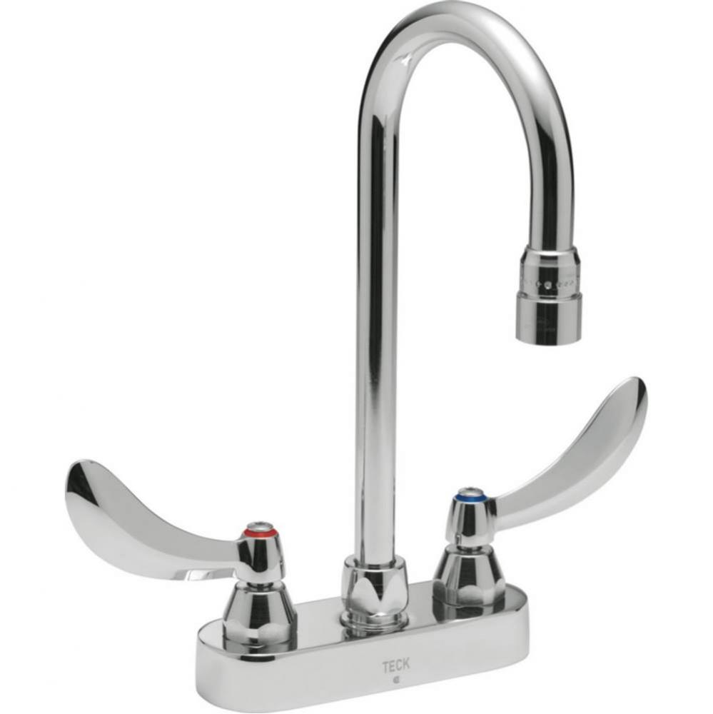 Commercial 27C4 / 27C5 / 27C6: Two Handle 4&apos;&apos; Deck Mount Faucet