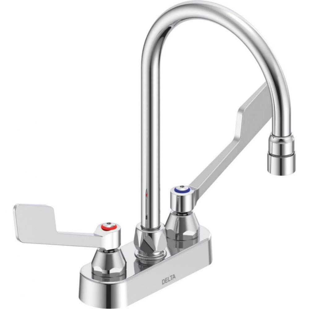 Commercial 27C4 / 27C5 / 27C6: Two Handle 4&apos;&apos; Deck Mount Faucet