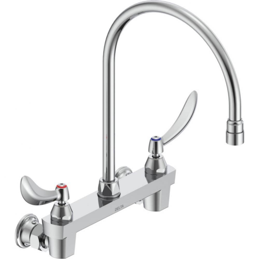 Commercial 28C3 / 28C4 / 28C6: Two Handle 8&apos;&apos; Wall Mount Service Sink Faucet