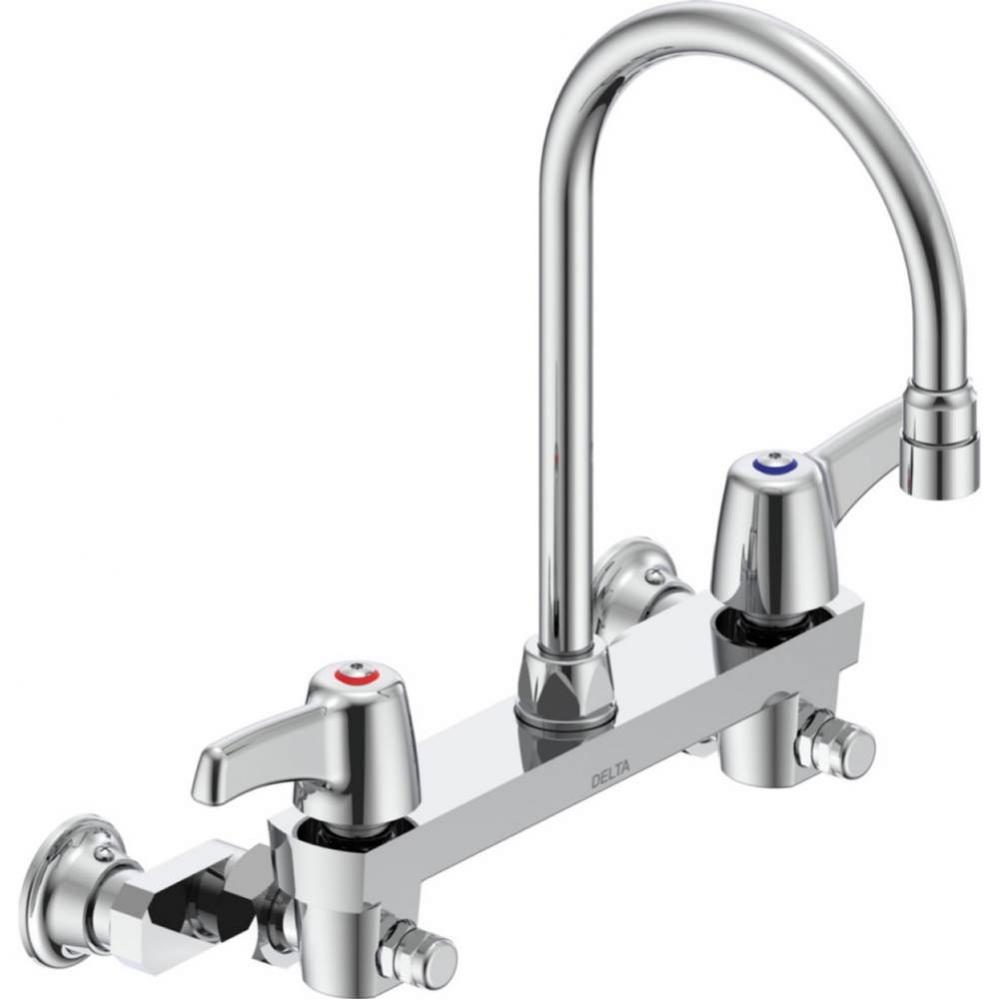 Commercial 28C3 / 28C4 / 28C6: Two Handle 8&apos;&apos; Wall Mount Service Sink Faucet