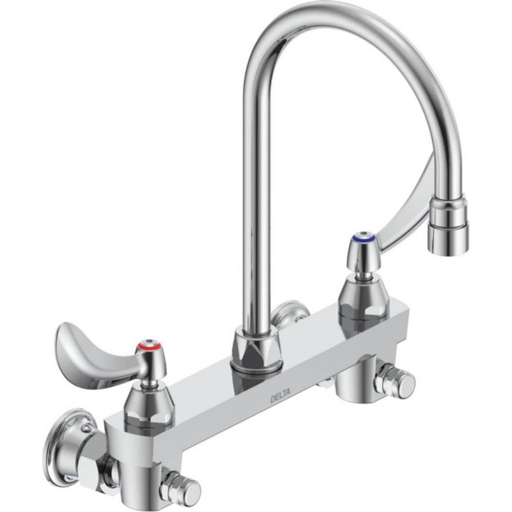 Commercial 28C3 / 28C4 / 28C6: Two Handle 8&apos;&apos; Wall Mount Service Sink Faucet
