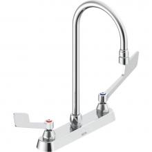 Delta Commercial 26C3955-R6 - Commercial 26C3: 8'' CAST DECKMOUNT