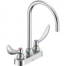 Delta Commercial 27C4974 - Commercial 27C4 / 27C5 / 27C6: Two Handle 4'' Deck Mount Faucet