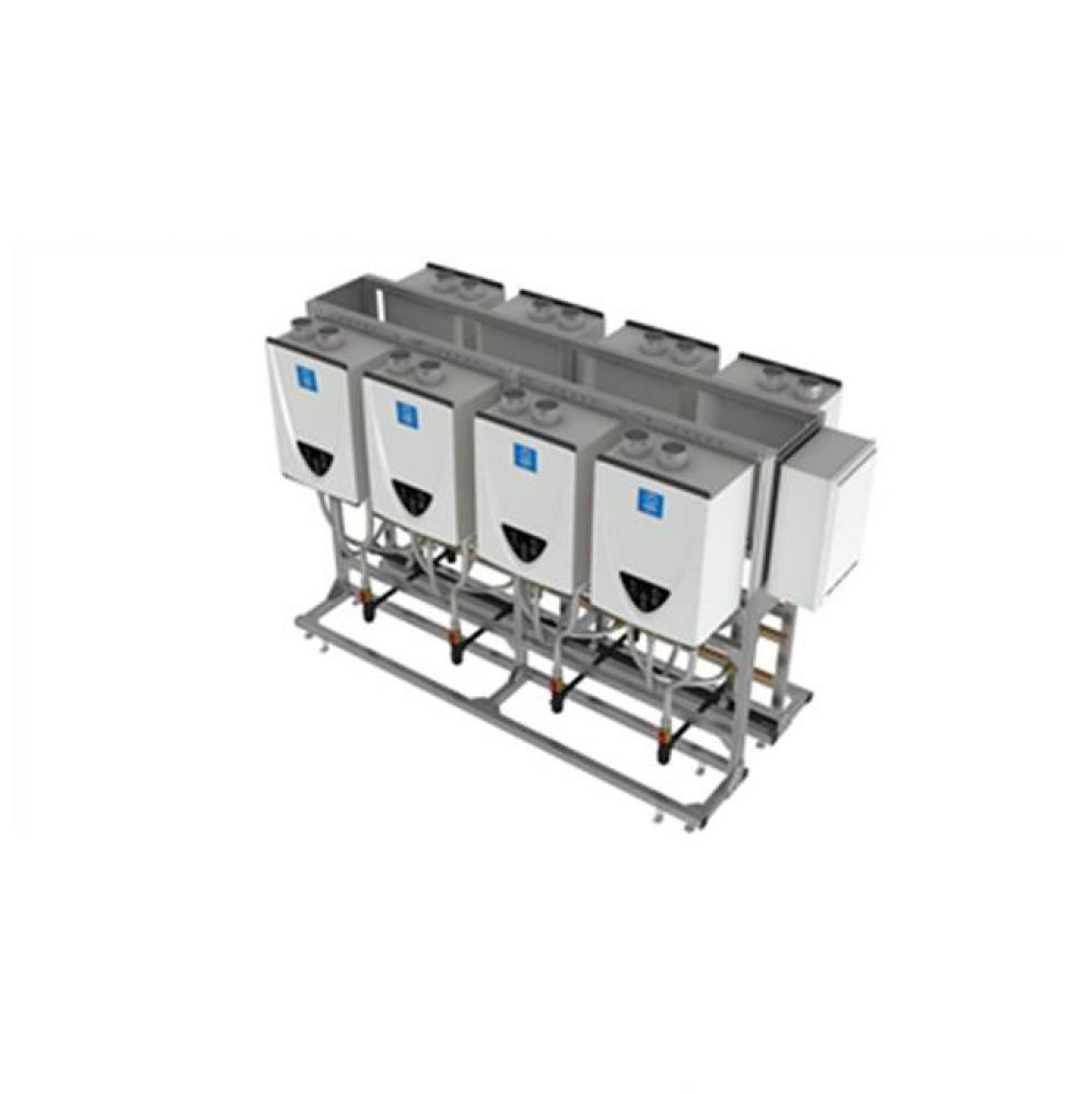 Commercial Tankless Rack System - Back-to-Back