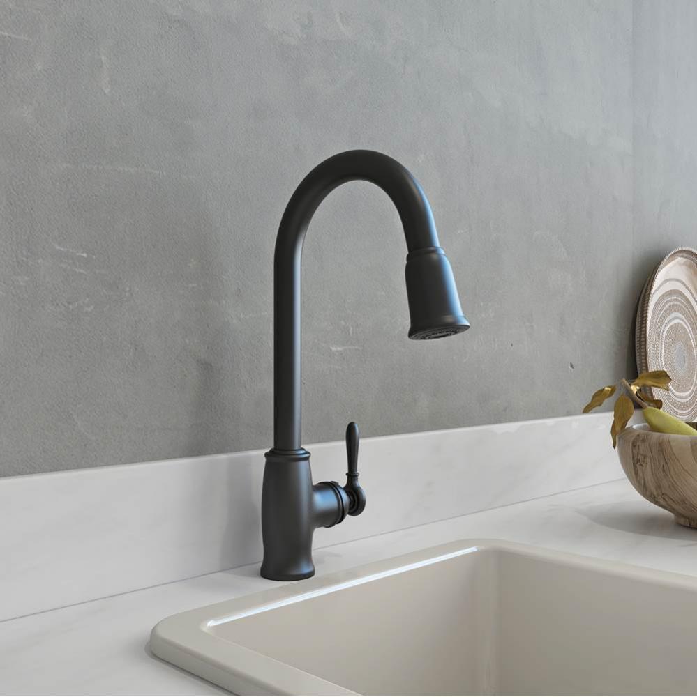 Lesina 2.0 Kitchen Soap Dispenser in Matte Black