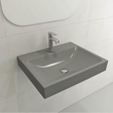 BOCCHI 1077-006-0126 - Scala Arch Wall-Mounted Sink Fireclay 23.75 in. 1-Hole in Matte Gray