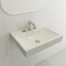 BOCCHI 1077-014-0127 - Scala Arch Wall-Mounted Sink Fireclay 23.75 in. 3-Hole in Biscuit