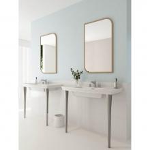 BOCCHI 1169-401-0320 - Lavita Console Leg Set Fireclay 31 in. in Platinum