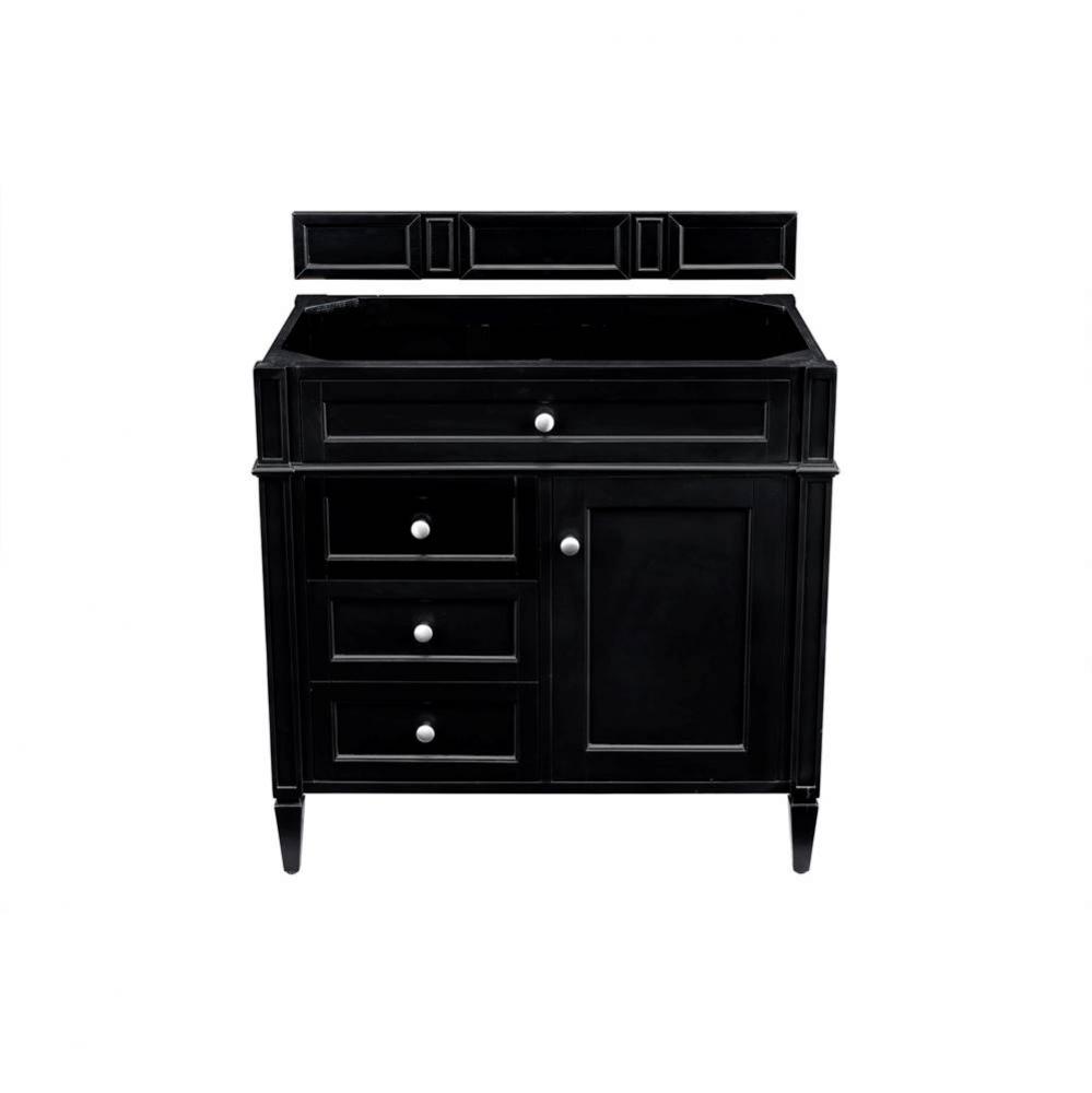 Brittany 36&apos;&apos; Single Vanity Cabinet, Black Onyx