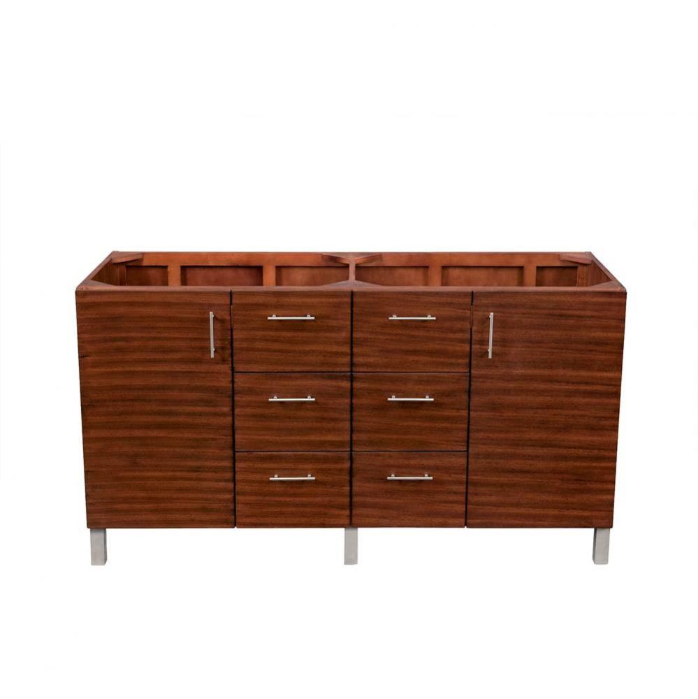 Metropolitan 60&apos;&apos; Double Vanity, American Walnut