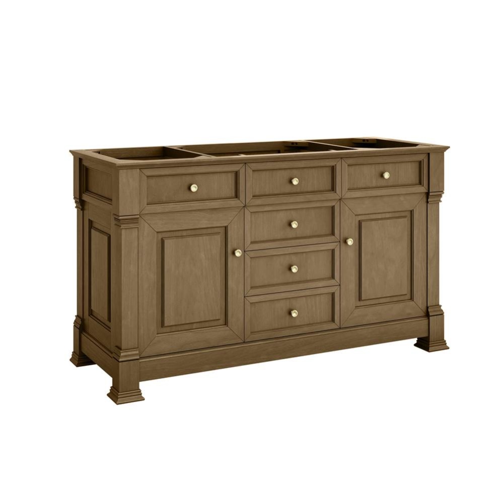 Brookfield 60&apos;&apos; Single Vanity, Honey Oak