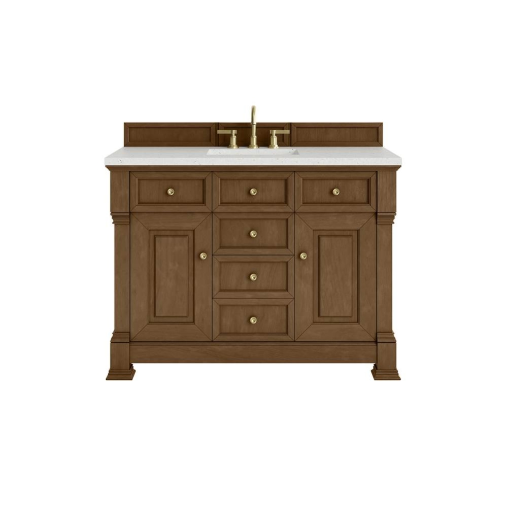 Brookfield 48&apos;&apos; Single Vanity, Honey Oak w/ 3 CM Lime Delight Silestone&#xae; Top