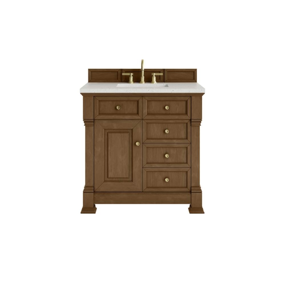 Brookfield 36&apos;&apos; Single Vanity, Honey Oak w/ 3 CM Lime Delight Silestone&#xae; Top
