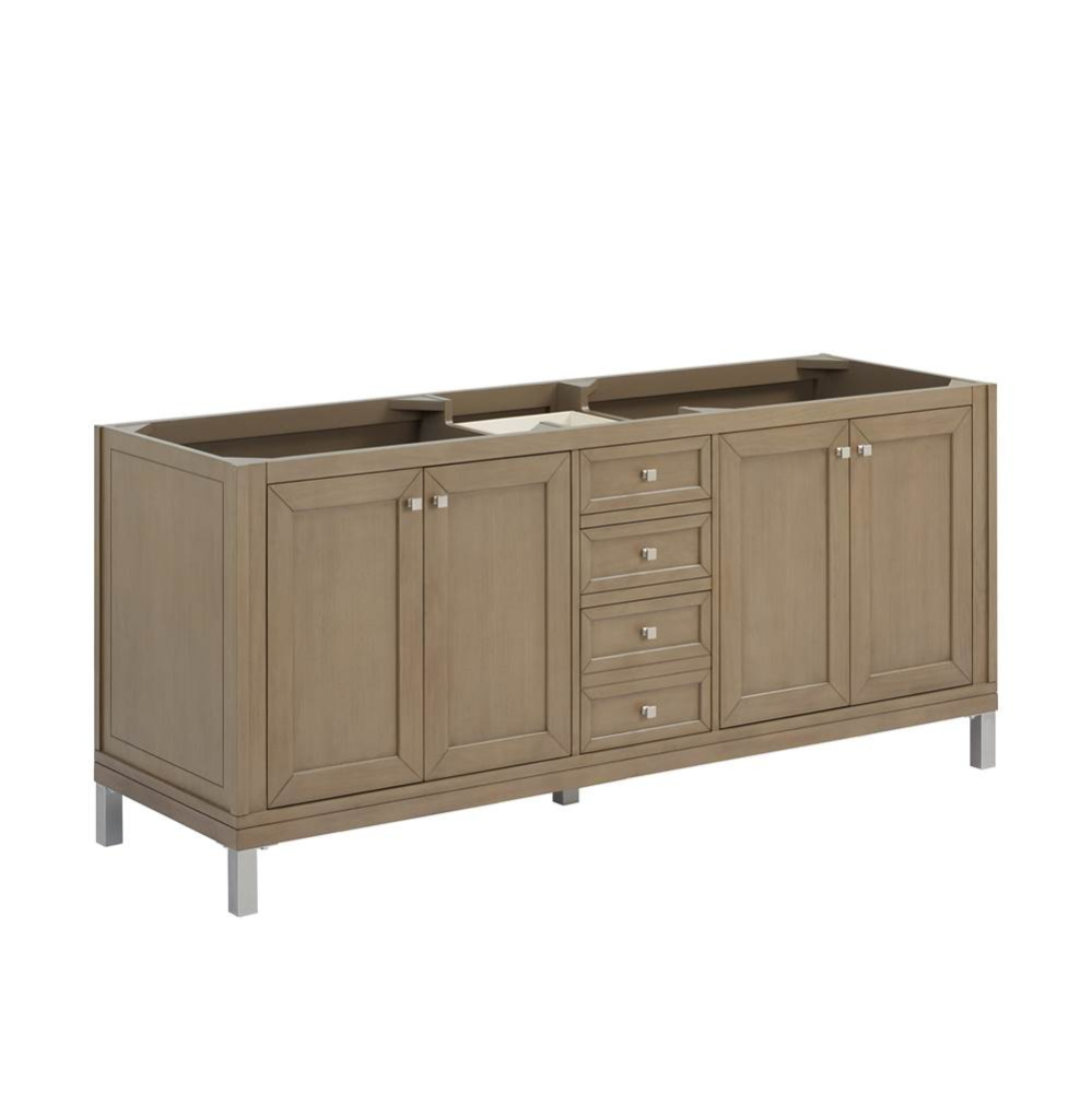 Chicago 72&apos;&apos; Double Vanity, Walnut Whisper