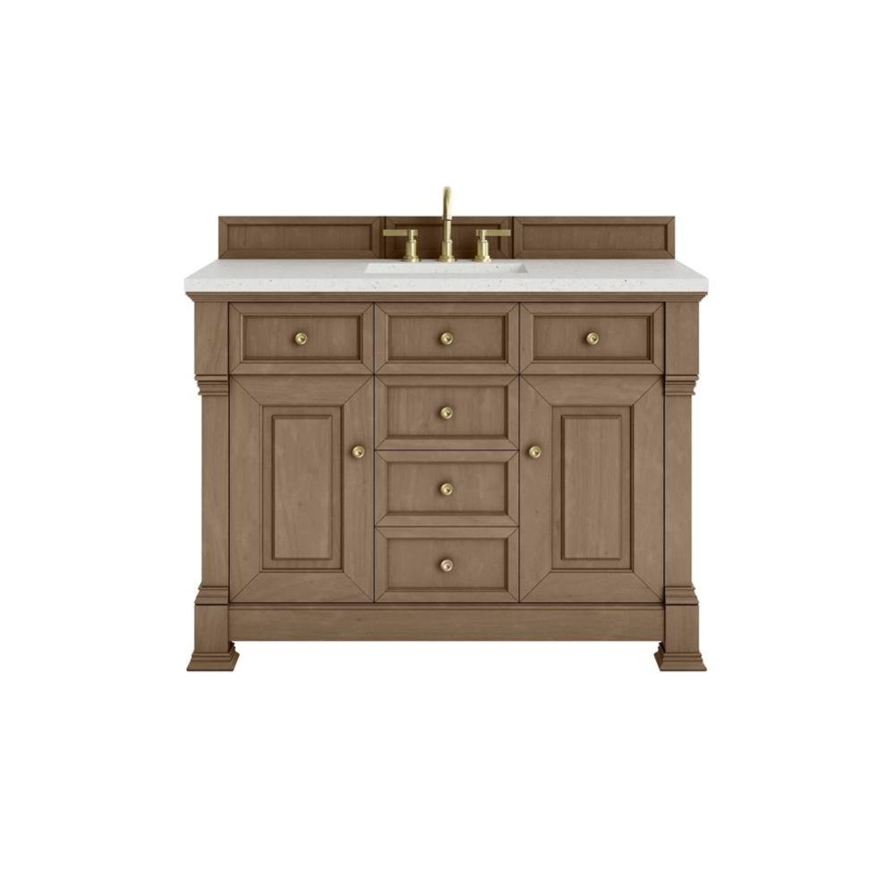 Brookfield 48&apos;&apos; Single Vanity, Pecan w/ 3 CM Lime Delight Silestone&#xae; Top