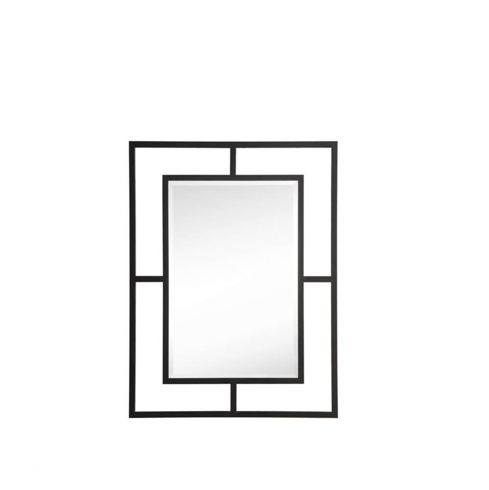 Boston 30&apos;&apos; Rectangular Mirror, Matte black